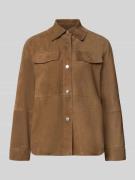 MAX&Co. Regular Fit Lederjacke aus echtem Ziegenleder Modell 'STALLO' ...