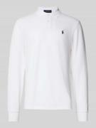 Polo Ralph Lauren Poloshirt mit Label-Stitching in Weiss, Größe L