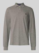Polo Ralph Lauren Poloshirt mit Label-Stitching in Hellgrau, Größe L
