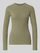 Marc O'Polo Denim Slim Fit Langarmshirt aus Baumwoll-Mix in Khaki, Grö...