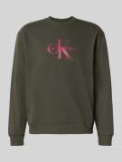 Calvin Klein Jeans Regular Fit Sweatshirt mit Logo-Print Modell 'Terry...