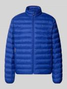 Tommy Hilfiger Regular Fit Steppjacke mit Stehkragen in Royal, Größe L