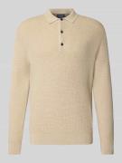 OLYMP Level Five Strickpullover mit Kentkragen in Sand, Größe L