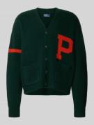Polo Ralph Lauren Strickjacke aus reiner Wolle mit Eingrifftaschen in ...