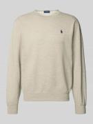 Polo Ralph Lauren Sweatshirt mit Label-Stitching in Hellgrau, Größe L