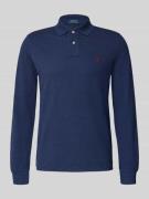 Polo Ralph Lauren Poloshirt mit Label-Stitching in Marine, Größe L
