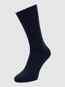 Falke Socken mit geripptem Abschluss in Dunkelblau, Größe 41/42