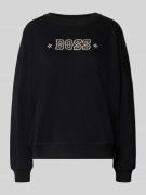 BOSS Orange Relaxed Fit Sweatshirt aus Baumwoll-Mix Modell 'ELAND' in ...