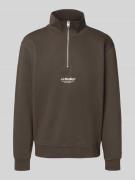 Jack & Jones Troyer mit Troyer-Kragen Modell 'SOHO' in Dunkelbraun, Gr...