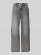 Review Straight Leg Jeans im 5-Pocket-Design in Hellgrau, Größe 25/30