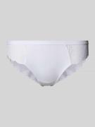 Marc O'Polo Slip mit Spitze in Weiss, Größe S