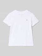 Tommy Hilfiger Kids T-Shirt aus Organic Cotton mit Logo-Details in Wei...