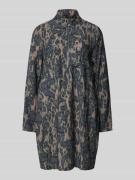 JAKE*S STUDIO WOMAN Knielanges Kleid aus Viskose-Mix mit Troyer-Kragen...