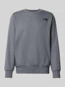 The North Face Sweatshirt mit Label-Print in Mittelgrau Melange, Größe...