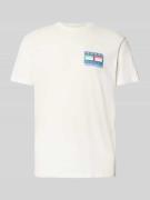 Tommy Jeans Regular Fit T-Shirt aus reiner Baumwolle in Offwhite, Größ...