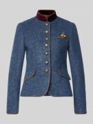 WHITE LABEL Slim Fit Blazer aus Woll-Mix mit Pattentaschen in Bleu, Gr...