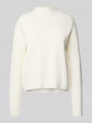 Mango Strickpullover mit Stehkragen Modell 'CHIMNEY' in Beige, Größe L