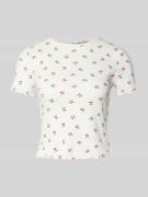 Vero Moda Regular Fit T-Shirt aus Baumwoll-Mix Modell 'HARRY' in Weiss...