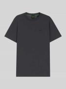 BOSS Green T-Shirt mit Label-Print in Dunkelgrau, Größe M