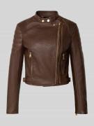 Guess Jacke in Leder-Optik Modell 'JEANNINE' in Dunkelbraun, Größe L