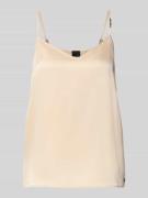 Marc Cain Relaxed Fit Top mit Spaghettiträgern in Ecru, Größe 42