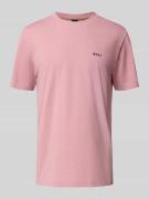 BOSS Green Regular Fit T-Shirt aus Baumwoll-Mix in Mauve, Größe L