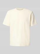 Jack & Jones T-Shirt mit Strukturmuster Modell 'EAUSTIN' in Offwhite, ...