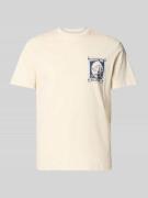 Replay T-Shirt mit Rundhalsausschnitt in Offwhite, Größe L