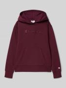 CHAMPION Hoodie mit Kapuze in Bordeaux, Größe 128