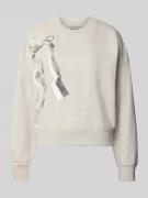 Scotch & Soda Sweatshirt mit Motiv-Print in Hellgrau, Größe M