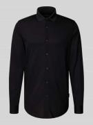 ARMANI EXCHANGE Regular Fit Freizeithemd mit Haifischkragen in Black, ...