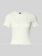 Vero Moda Regular Fit T-Shirt aus Baumwoll-Mix Modell 'HARRY' in Weiss...