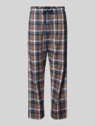 Schiesser Straight Leg Pyjama-Hose mit Tunnelzug in Beige, Größe 48