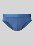 HOM Slip mit elastischem Logo-Bund in Jeansblau, Größe L