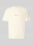 Jack & Jones T-Shirt mit Rundhalsausschnitt in Offwhite, Größe L