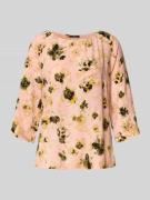 Zero Relaxed Fit Bluse aus reiner Viskose mit floralem Allover-Print i...