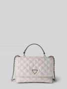 Guess Umhängetasche mit Strukturmuster Modell 'GIULLY' in Silber, Größ...