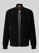 BOSS Orange Regular Fit Jacke aus echtem Ziegenleder Modell 'JOHICE' i...