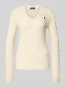 Polo Ralph Lauren Longsleeve in Strick-Optik mit Kaschmir-Anteil Model...