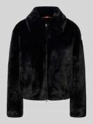 Frieda & Freddies Jacke aus Kunstfell Modell 'XAVI' in Black, Größe 34