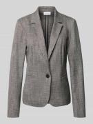 comma Slim Fit Blazer mit Reverskragen und Paspeltaschen in Graphit, G...