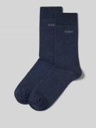 JOOP! Collection Socken mit Label-Print in Jeansblau, Größe 39-42