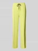 Marc Cain Straight Fit Jogginghose mit Tunnelzug in Neon Gelb, Größe 3...
