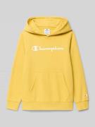 CHAMPION Hoodie mit Kapuze in GELB, Größe 128