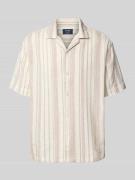 MCNEAL Freizeithemd mit Reverskragen in Beige, Größe M