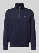 Gant Sweatshirt mit Stehkragen in Marine, Größe L
