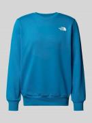 The North Face Sweatshirt mit Label-Print in Ocean, Größe M