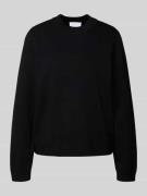 Jake*s Collection Strickpullover mit Rundhalsausschnitt in Black, Größ...