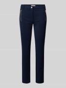 Christian Berg Woman Slim Fit Stoffhose mit Paspeltaschen in Dunkelbla...