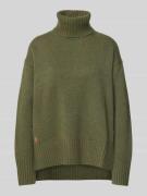 Polo Ralph Lauren Strickpullover mit Rollkragen in Gruen, Größe M